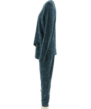 Sets Loungewear Cozy Knit Waffle Pajama Set A283669 - Blue Smile - CU197LY3M3Y