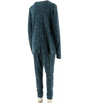 Sets Loungewear Cozy Knit Waffle Pajama Set A283669 - Blue Smile - CU197LY3M3Y