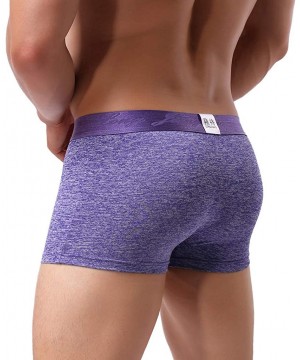 Briefs Mens Underpants Mens Soft Briefs Comfy Knickers Shorts Sexy Underwear - Z-apurple - C118MECUI4H