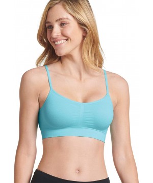 Bras Women's T-Shirts Modern Micro Seamfree Cami Strap Bralette - Sea Blue - CW18O9SYK2G