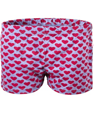 Bottoms Women's Shorts Made from Organic Cotton - 1pc Heart Red - CZ12NZSY78R