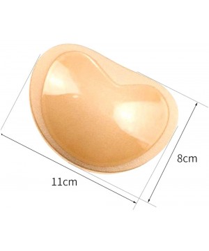 Accessories Women Bra Pads Inserts Lift Breast Inserts Breathable Push Up Sticky Silicone Bra Cups - 1 Pair Beige - CC18UMX6UMY