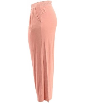 Bottoms Loungewear Cozy Knit Wide-Leg Pants A347172 - Dark Blush - C318USECXAT