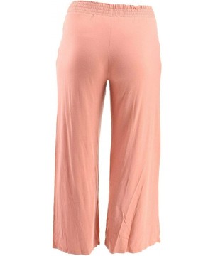 Bottoms Loungewear Cozy Knit Wide-Leg Pants A347172 - Dark Blush - C318USECXAT