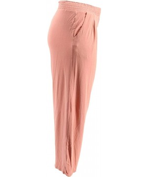 Bottoms Loungewear Cozy Knit Wide-Leg Pants A347172 - Dark Blush - C318USECXAT