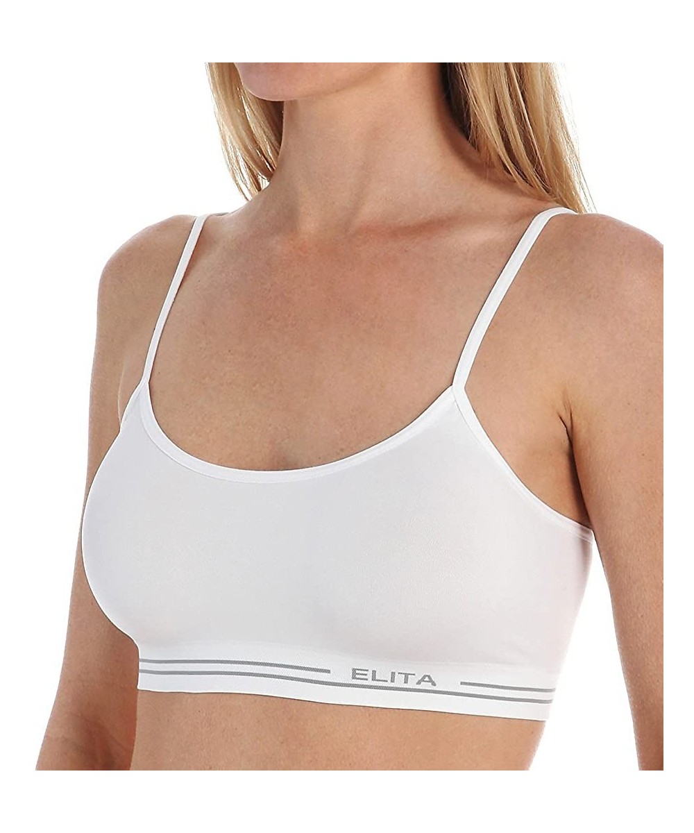 Bras Women's Signature Seamless Mini Crop Top Bra S857 - White - CA11Y1ZNGO9