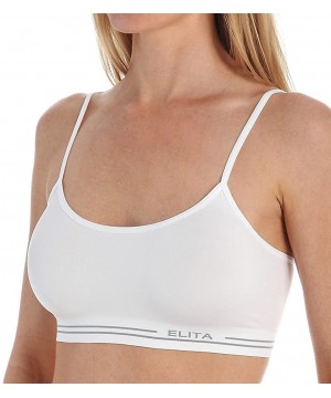 Bras Women's Signature Seamless Mini Crop Top Bra S857 - White - CA11Y1ZNGO9