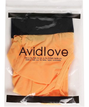 Briefs 2 Pack Men Underwear Cotton Thong Bikinis (Small- Orange) - CO12DV7AFVX