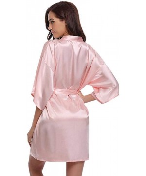 Nightgowns & Sleepshirts Women's Summer Pajamas Kimono Robe Bathrobe Women Silk Robes Robes Satin Robe Ladies Dressing Gowns ...