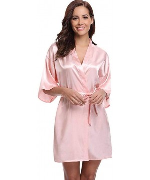 Nightgowns & Sleepshirts Women's Summer Pajamas Kimono Robe Bathrobe Women Silk Robes Robes Satin Robe Ladies Dressing Gowns ...