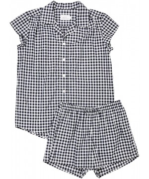 Sets Gingham Luxe Pima Cotton Short Set - Pink - C318LGUODOH