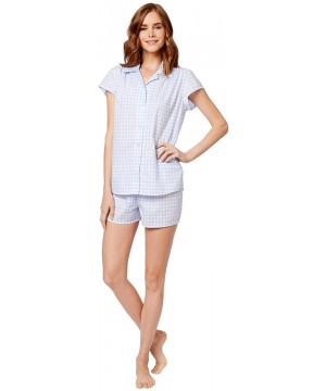 Sets Gingham Luxe Pima Cotton Short Set - Pink - C318LGUODOH