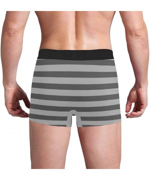 Boxer Briefs Custom Men's Face Boxer Briefs Custom Photo on Underwear Hug Rooster with Full Grey Stripes - Type1 - CF19D3TU0LR