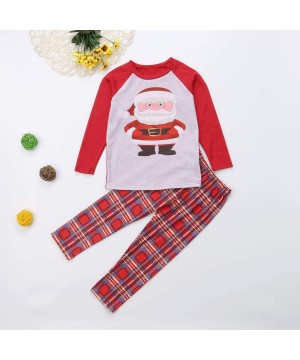 Sets Family Matching Baby Boys Girls Pajamas Sets Christmas Long Sleeve and Pants Xmas Sleepwear Outfits - Child - CS18HAHES02