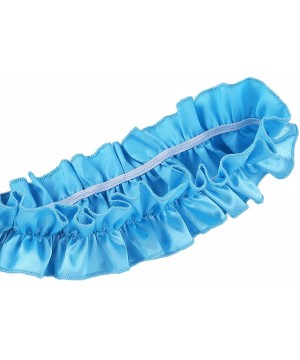 Briefs Men's Ruffle Frilly Satin Lace Sissy Maid Briefs Underwear Tutu Knickers Crossdress Panties - Blue - CP18EAZHU8O