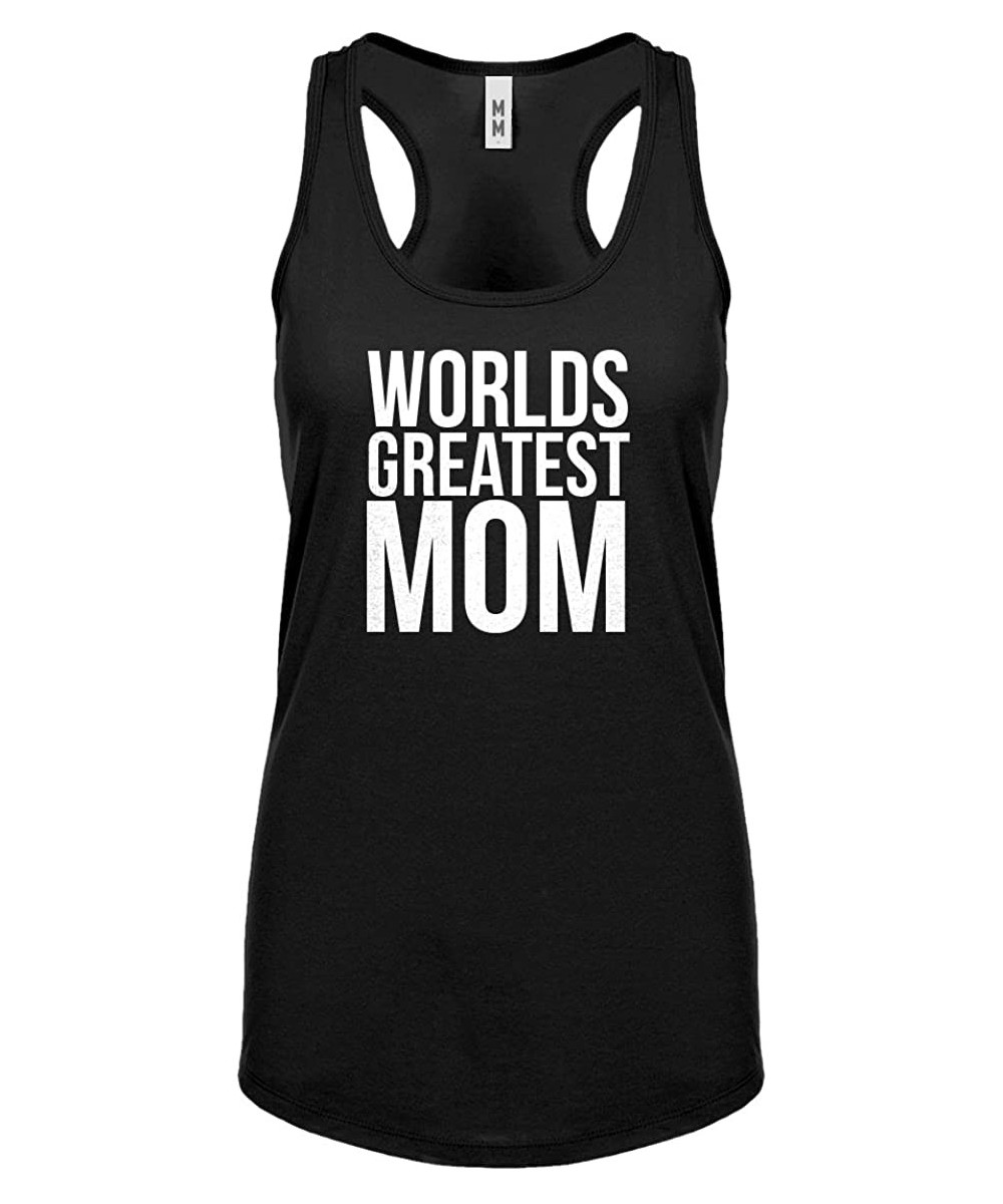 Camisoles & Tanks Worlds Greatest Mom Womens Racerback Tank Top - Black - CC18589SKM5