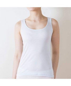 Camisoles & Tanks Womens Supersoft Camisole Stretch Casual Tank Tops with 100% Cotton - Off White - CU1827ZTH6Z