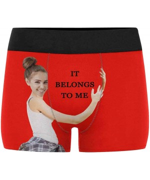 Boxers Custom Face Boxers It Belongs to Me Purple Personalized Face Briefs Underwear for Men - Multi 5 - CP18XXHE00A