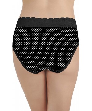 Panties Women's Flattering Lace Hi Cut Panty 13280 - Precious Dot Print - CM18WKYUKU8