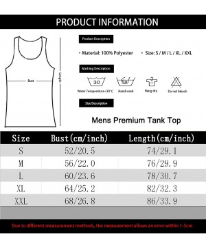 Undershirts Shakira Handsome Man Premium Tank Top Undershirt - Black - C4199L8IDG4