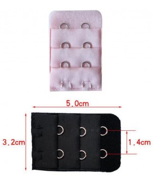 Accessories 10PCS 2 Hooks 3 Rows Adjustable Bra Extension Strap Bra Extender with Stainless Steel Clasp (Color Random) - CY18...