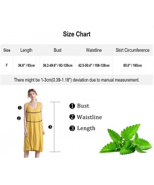 Nightgowns & Sleepshirts Night Shirt for Women Plus Size Sleepwear Long Night Dress Soft Lounge Dress - Style 1/Yellow - CF19...