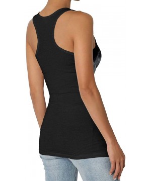 Camisoles & Tanks Women Seamless Premium Classic Tank Top Black - Black - C2197NU7GZ7