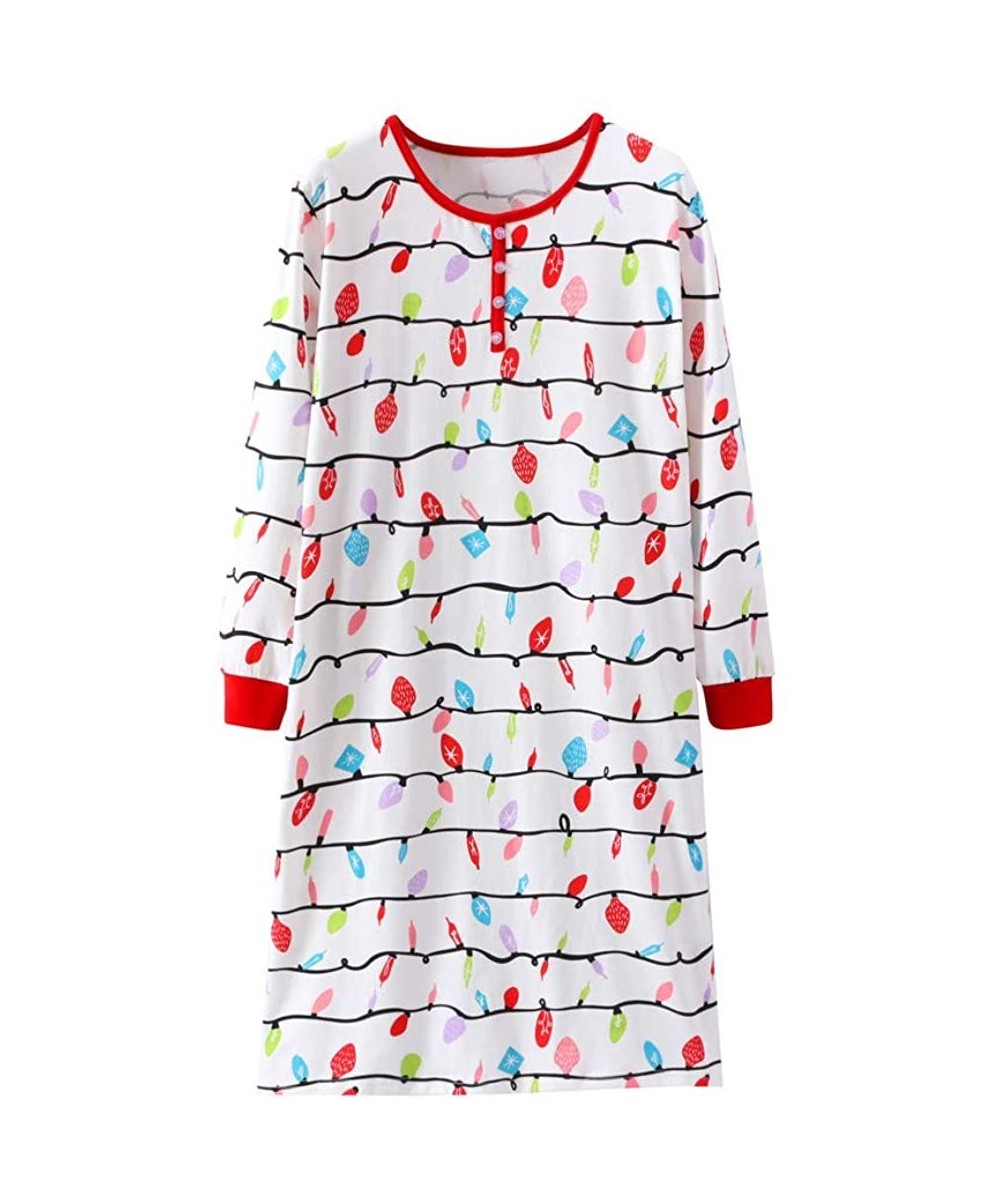 Sets Family Christmas Pajamas Set Colorful Sleepwear PJs Matching - Mom White - C218KA2WIWY