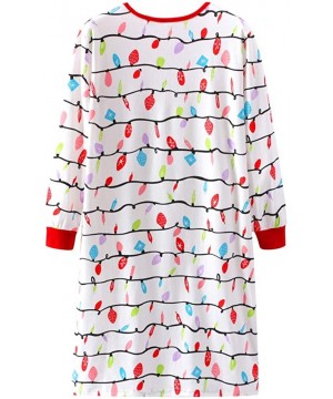 Sets Family Christmas Pajamas Set Colorful Sleepwear PJs Matching - Mom White - C218KA2WIWY