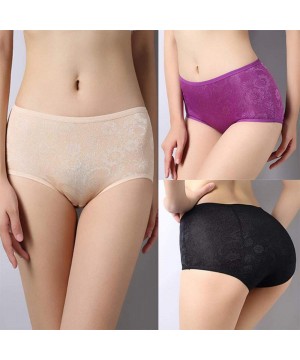 Panties Women's Period Panties Menstrual Underwear Protective Menstrual Jacquard Easy Clean - Black-apricot-purple - CG18HCELWCZ