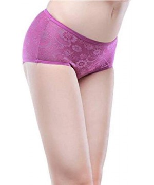 Panties Women's Period Panties Menstrual Underwear Protective Menstrual Jacquard Easy Clean - Black-apricot-purple - CG18HCELWCZ