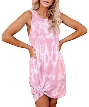 Nightgowns & Sleepshirts Women's Dresses Casual Shirt Dress Sleeveless Boho Beach Dress Tie Dye Tunic Tops Tee Shirt Dress - ...