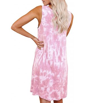 Nightgowns & Sleepshirts Women's Dresses Casual Shirt Dress Sleeveless Boho Beach Dress Tie Dye Tunic Tops Tee Shirt Dress - ...