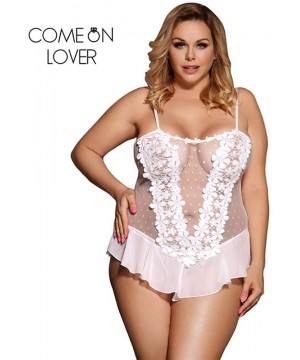 Baby Dolls & Chemises Women Sexy Babydoll Sleepwear Stitching Erotic Nightwear Lingerie Plus Size Lenceria Disfraz Erotico Mu...