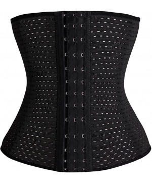 Shapewear Weight Loss Hourglass Waist Trainer Waist Cincher Sport Workout Shapewear Black - CF123TDLM2B