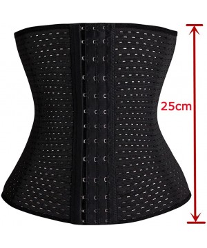 Shapewear Weight Loss Hourglass Waist Trainer Waist Cincher Sport Workout Shapewear Black - CF123TDLM2B