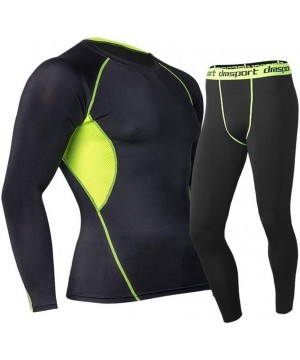 Thermal Underwear Winter Thermal Underwear Sets Men Quick Dry Stretch Men's Thermo Underwear Male Warm Long Johns Fitness (St...