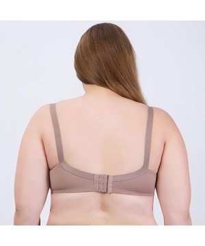 Bras Women's Full Figure Wirefree Bra Comfortable Cooling Ladies Bra Adjustment Underwear - A Khaki - CA196ENYSDU