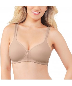 Bras Women's Body Caress Full Coverage Wirefree Bra 72335 - Damask Neutral - CU12OBT45TR