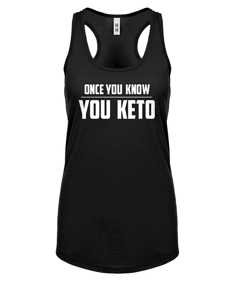 Camisoles & Tanks Once You Know- You Keto Womens Racerback Tank Top - Black - C4182YOHDNI