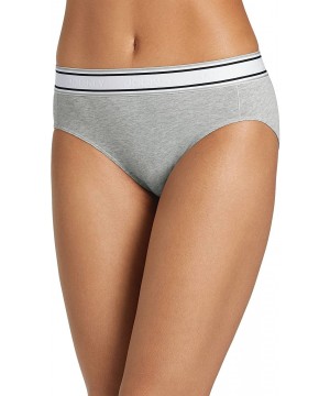 Panties Women's Underwear Retro Stripe Hi Cut - Grey Heather - CI190S8X8UX