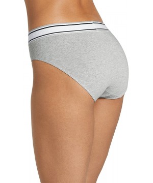 Panties Women's Underwear Retro Stripe Hi Cut - Grey Heather - CI190S8X8UX