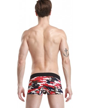 Boxer Briefs Mens Low-Rise Sexy Trunk Boxer Brief Stripe Underwear - 2632 - C211Z3Z5D33