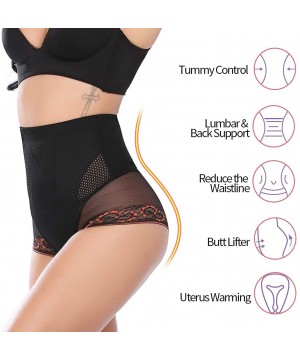 Shapewear Women's Bodysuit Shaper Tummy Control Seamless Shapewear Briefs High Waist - Black01 - CR183GT5D3Z