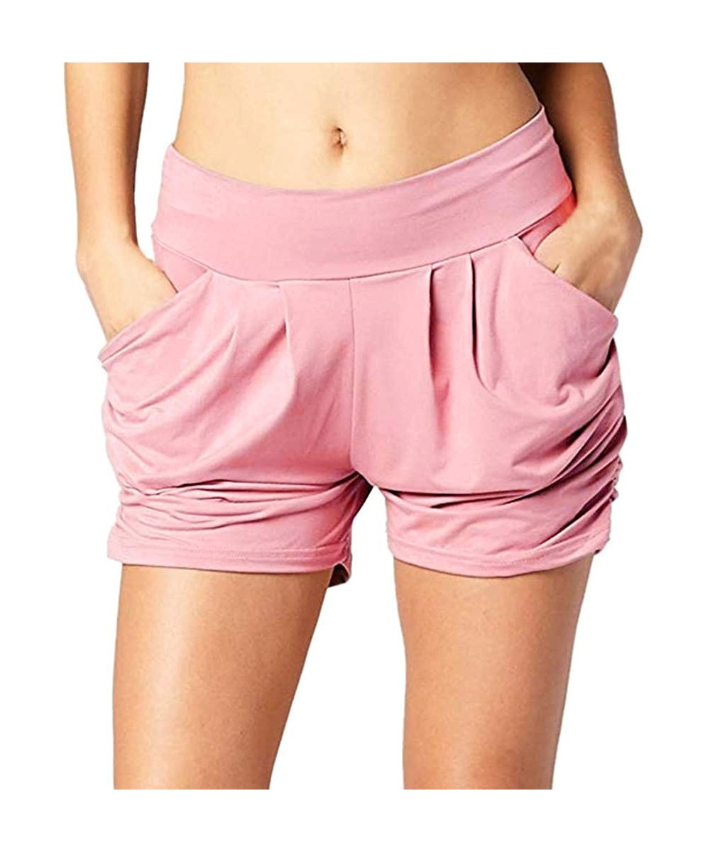 Sets Ultra Soft Harem Shorts for Women - D Pink - CL19C8TQ3WC