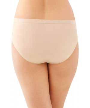 Panties Style 303J Comfort Revolution Microfiber Solid Hi-Cut Brief (2- 3 and 4 Packs) - 3 Pack Light Beige- Nude and Black -...