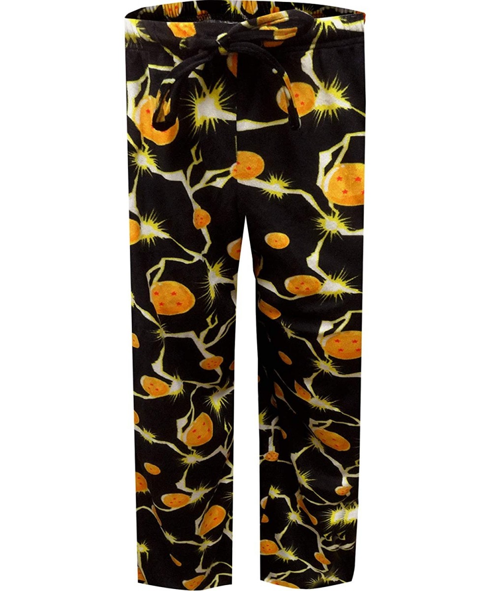 Sleep Bottoms Men's Dragon Ball Z Silky Fleece Lounge Pants - CV18AWZWN8D