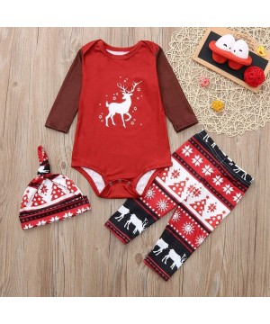 Sleep Sets Christmas Pajama Set Patterned Family Pajamas PJs Matching Sleepwear for Women Men Girls Boys Baby Deer Pullover F...