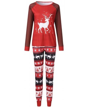 Sleep Sets Christmas Pajama Set Patterned Family Pajamas PJs Matching Sleepwear for Women Men Girls Boys Baby Deer Pullover F...