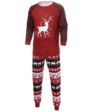 Sleep Sets Christmas Pajama Set Patterned Family Pajamas PJs Matching Sleepwear for Women Men Girls Boys Baby Deer Pullover F...